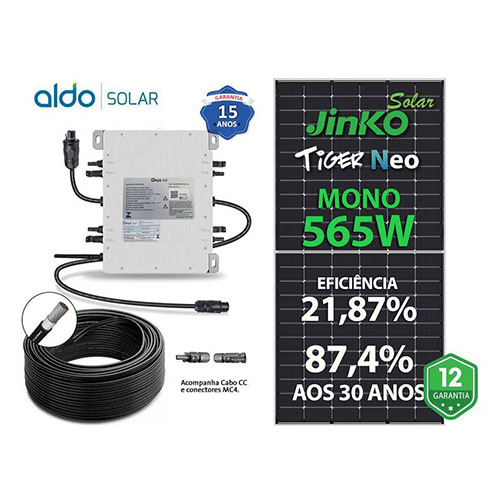 Gerador de energia solar Deye micro inversor sem estrutura aldo solar on grid 2,26kwp   